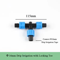 5-15pcs 16mm Drip Tape Valve Micro Irrigation Watering Save Labyrinth Type Joints Valve Connect to 16mm Drip Tape Hose