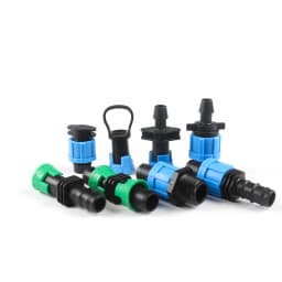 5-15pcs 16mm Drip Tape Valve Micro Irrigation Watering Save Labyrinth Type Joints Valve Connect to 16mm Drip Tape Hose
