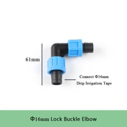 5-15pcs 16mm Drip Tape Valve Micro Irrigation Watering Save Labyrinth Type Joints Valve Connect to 16mm Drip Tape Hose