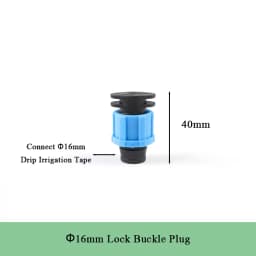 5-15pcs 16mm Drip Tape Valve Micro Irrigation Watering Save Labyrinth Type Joints Valve Connect to 16mm Drip Tape Hose