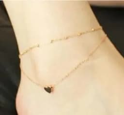 2020 New Fashion Footwear Jewelry Punk Style Gold Two-color Chain Ankle Bracelet New Product Launch Bracelet Leg Jewelry