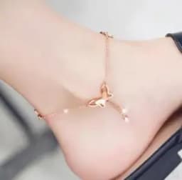 2020 New Fashion Footwear Jewelry Punk Style Gold Two-color Chain Ankle Bracelet New Product Launch Bracelet Leg Jewelry