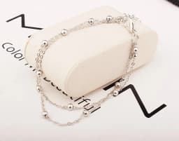 2020 New Fashion Footwear Jewelry Punk Style Gold Two-color Chain Ankle Bracelet New Product Launch Bracelet Leg Jewelry