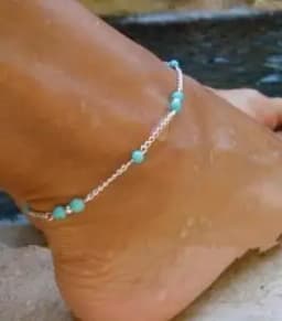 2020 New Fashion Footwear Jewelry Punk Style Gold Two-color Chain Ankle Bracelet New Product Launch Bracelet Leg Jewelry