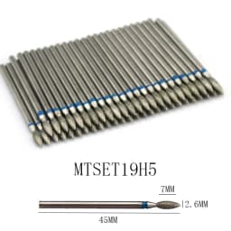 50pc Diamond Nail Drill Cuticle Clean Bit Set Milling Cutter for Manicure Electric Cutter Bits Accessories Dead Skin Remove