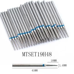 50pc Diamond Nail Drill Cuticle Clean Bit Set Milling Cutter for Manicure Electric Cutter Bits Accessories Dead Skin Remove