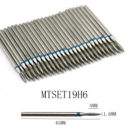 50pc Diamond Nail Drill Cuticle Clean Bit Set Milling Cutter for Manicure Electric Cutter Bits Accessories Dead Skin Remove