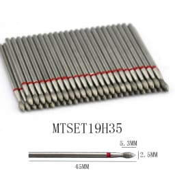 50pc Diamond Nail Drill Cuticle Clean Bit Set Milling Cutter for Manicure Electric Cutter Bits Accessories Dead Skin Remove