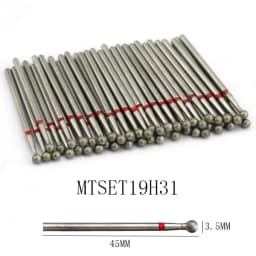 50pc Diamond Nail Drill Cuticle Clean Bit Set Milling Cutter for Manicure Electric Cutter Bits Accessories Dead Skin Remove