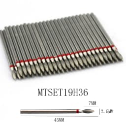50pc Diamond Nail Drill Cuticle Clean Bit Set Milling Cutter for Manicure Electric Cutter Bits Accessories Dead Skin Remove