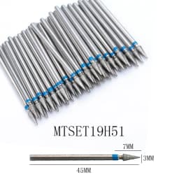 50pc Diamond Nail Drill Cuticle Clean Bit Set Milling Cutter for Manicure Electric Cutter Bits Accessories Dead Skin Remove