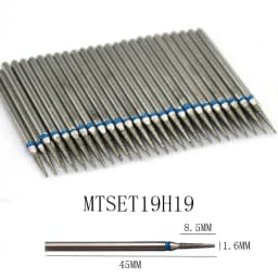 50pc Diamond Nail Drill Cuticle Clean Bit Set Milling Cutter for Manicure Electric Cutter Bits Accessories Dead Skin Remove