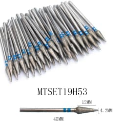 50pc Diamond Nail Drill Cuticle Clean Bit Set Milling Cutter for Manicure Electric Cutter Bits Accessories Dead Skin Remove