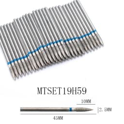 50pc Diamond Nail Drill Cuticle Clean Bit Set Milling Cutter for Manicure Electric Cutter Bits Accessories Dead Skin Remove