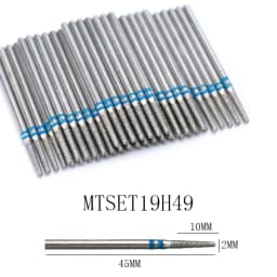 50pc Diamond Nail Drill Cuticle Clean Bit Set Milling Cutter for Manicure Electric Cutter Bits Accessories Dead Skin Remove