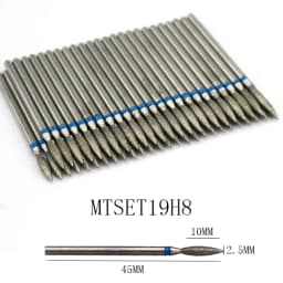 50pc Diamond Nail Drill Cuticle Clean Bit Set Milling Cutter for Manicure Electric Cutter Bits Accessories Dead Skin Remove