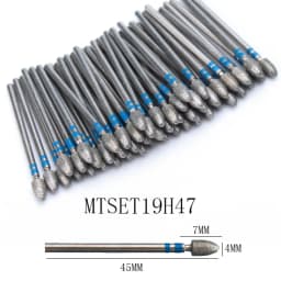 50pc Diamond Nail Drill Cuticle Clean Bit Set Milling Cutter for Manicure Electric Cutter Bits Accessories Dead Skin Remove
