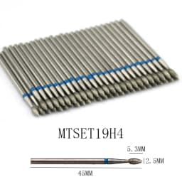 50pc Diamond Nail Drill Cuticle Clean Bit Set Milling Cutter for Manicure Electric Cutter Bits Accessories Dead Skin Remove
