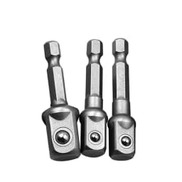 Chrome Vanadium Steel Socket Adapter Set Hex Shank 1/4" 3/8" 1/2" Extension Drill Bits Bar Set Power Tools TF003