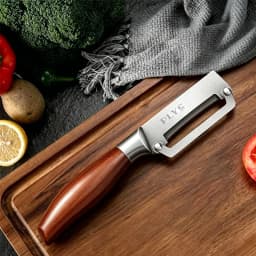 Stainless Steel Peeler Multi-Function Kitchen-Specific Peeler for Slicing Fruits and Vegetables with Wooden/ Steel Handle