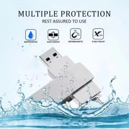 16TB Flash Drive USB 3.2 High Speed Metal Transfer Waterproof C Disk Type-C Large Storage for Phone Computer PC Data New 2026