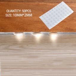 KAK 30-80 Grain Silicon Door Stops Pad Transparent Rubber Kitchen Cabinet Catches Self-Adhesive Damper Buffer Furniture Hardware