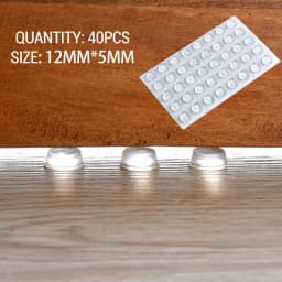 KAK 30-80 Grain Silicon Door Stops Pad Transparent Rubber Kitchen Cabinet Catches Self-Adhesive Damper Buffer Furniture Hardware