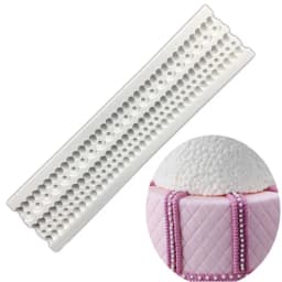 Pearl Rope Wave Flower Gemstone Shape Cake Side Lace Silicone Sugarcraft Mold Fondant Cake Decorating Tools