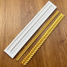 Pearl Rope Wave Flower Gemstone Shape Cake Side Lace Silicone Sugarcraft Mold Fondant Cake Decorating Tools