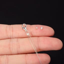 20pcs 925 Sterling Silver Crimp End Beads 1.5mm 2mm 2.5mm Crimps Silver End Beads for DIY Bracelet Jewelry Making Findings