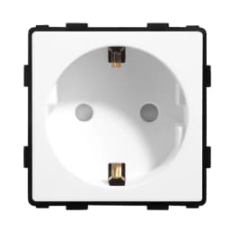 BSEED EU Standard Single Wall Socket Double Power Plugs With White Black Crystal Glass Panel Triple Outlets 16A 110V-250V
