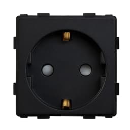 BSEED EU Standard Single Wall Socket Double Power Plugs With White Black Crystal Glass Panel Triple Outlets 16A 110V-250V