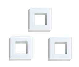 BSEED EU Standard Single Wall Socket Double Power Plugs With White Black Crystal Glass Panel Triple Outlets 16A 110V-250V