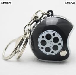 New Motorcycle Helmet Keychain Female Men's Hard Hat Heavy Metal Rock Car Keychain Bag Keychain Gift 17022