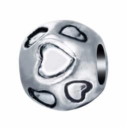 Kinitial 10Pcs Dog Heart Knot Paw Shape Charm Beads Dog Puppy Footprint Paw On Round Bead Charm fit Bracelet Accessories