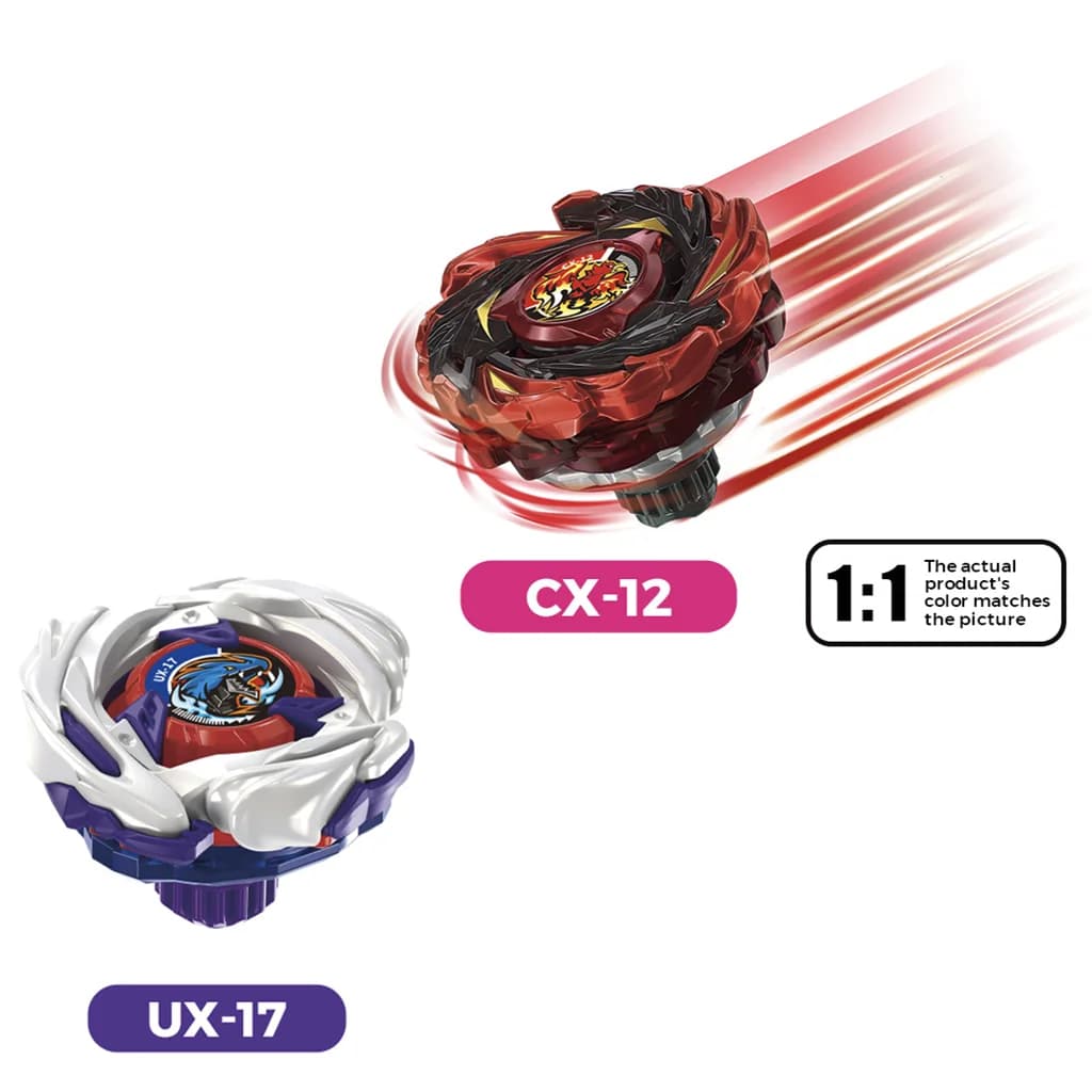 Single Flame UX-17 CX-12 Bey Spinning Top Toys Gift