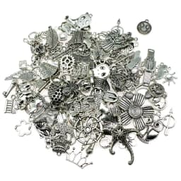 40gram Mix Designs Antique Bronze Color & Antique Silver Color Pendant Blank Cameo Cabochon Base Setting Jewelry Accessories