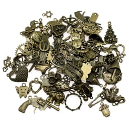 40gram Mix Designs Antique Bronze Color & Antique Silver Color Pendant Blank Cameo Cabochon Base Setting Jewelry Accessories