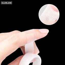 GLAMLASH 5PCS Transparent Medical PE False Eyelash Extensions Tape Double Eyelid Sticker Non-woven Fake Lash Eyeliner Tapes