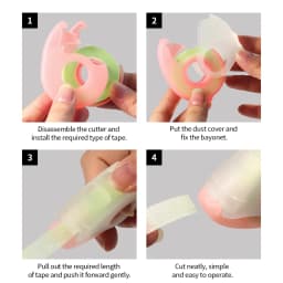 GLAMLASH 5PCS Transparent Medical PE False Eyelash Extensions Tape Double Eyelid Sticker Non-woven Fake Lash Eyeliner Tapes
