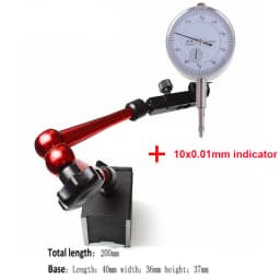 Hot 0-10mm Dial Indicator Universal Magnetic Stand Base Holder 0.8mm Dial Test Comparator For Equipment Calibration