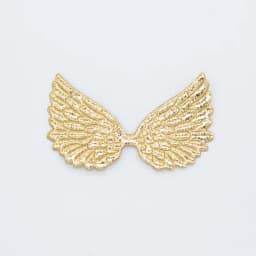 20Pcs Double Sided Gold and Silver Cloth Angel Wing Appliques Patches for DIY Crafts Bow Hairpin Decor Boutique Accessories