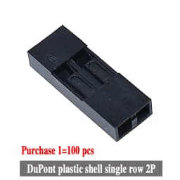 100PCS Dupont Head 2.54mm 1X 1P 2P 3P 4P 1X1P 1X2P Dupont Plastic Shell Pin Head Connector Jumper Wire Cable Housing Plug Female