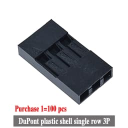 100PCS Dupont Head 2.54mm 1X 1P 2P 3P 4P 1X1P 1X2P Dupont Plastic Shell Pin Head Connector Jumper Wire Cable Housing Plug Female