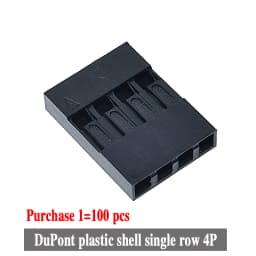 100PCS Dupont Head 2.54mm 1X 1P 2P 3P 4P 1X1P 1X2P Dupont Plastic Shell Pin Head Connector Jumper Wire Cable Housing Plug Female