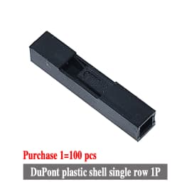 100PCS Dupont Head 2.54mm 1X 1P 2P 3P 4P 1X1P 1X2P Dupont Plastic Shell Pin Head Connector Jumper Wire Cable Housing Plug Female