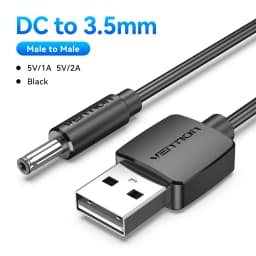 Vention USB to DC 3.5mm Charging Cable USB A Male to 3.5 Jack Connector 5V Power Supply Charger Adapter for USB HUB Power Cable