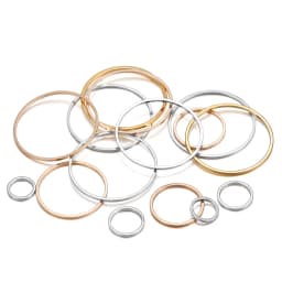 20-50Pcs Round Diameter 8-55mm Hoops Earring Wires Connectors Closed Rings For DIY Pendant Jewelry Making Supplies Accessories
