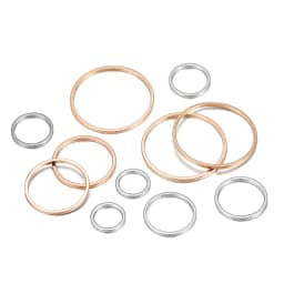 20-50Pcs Round Diameter 8-55mm Hoops Earring Wires Connectors Closed Rings For DIY Pendant Jewelry Making Supplies Accessories