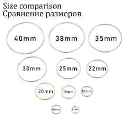20-50Pcs Round Diameter 8-55mm Hoops Earring Wires Connectors Closed Rings For DIY Pendant Jewelry Making Supplies Accessories
